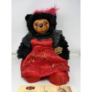 Vtg Robert Raikes Bears Miss Ruby‎ Signed Ltd 1321/1500 Box COA Applause tags
